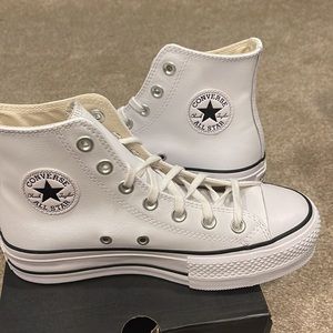 Leather Platform Converse